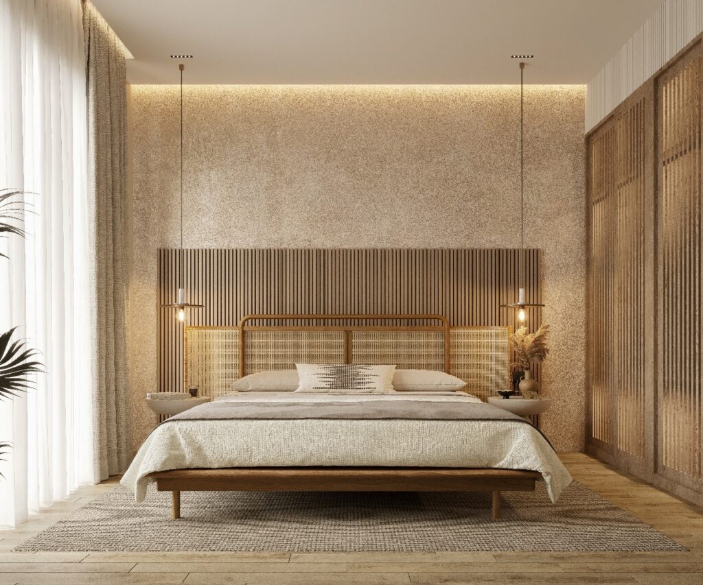 minimalistic wooden interior design
